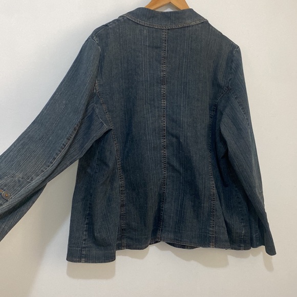 Woman - Vintage 90s Y2K Denim Jacket - Size 18 - Picture 6 of 7